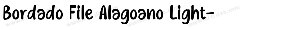 Bordado File Alagoano Light字体转换